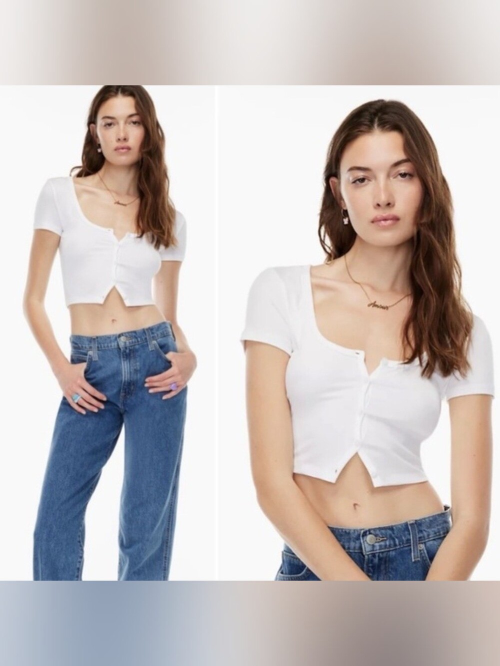 Aritzia Sunday Best Holly Top (Size XS, White)